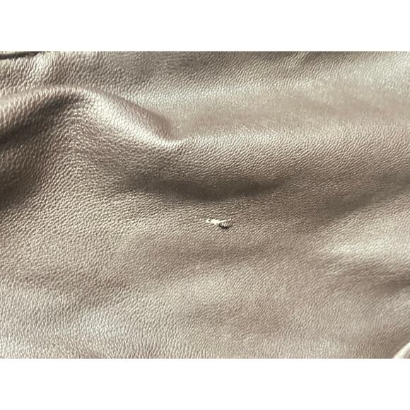 Calvin Klein Brown Leather Like Outer Jacket Coat Mens Large Polyester Filling - Picture 13 of 16